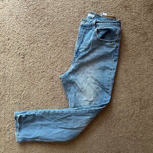 Levi Jeans Womens 31x30 70s High Slim Straight Blue Light Wash Denim